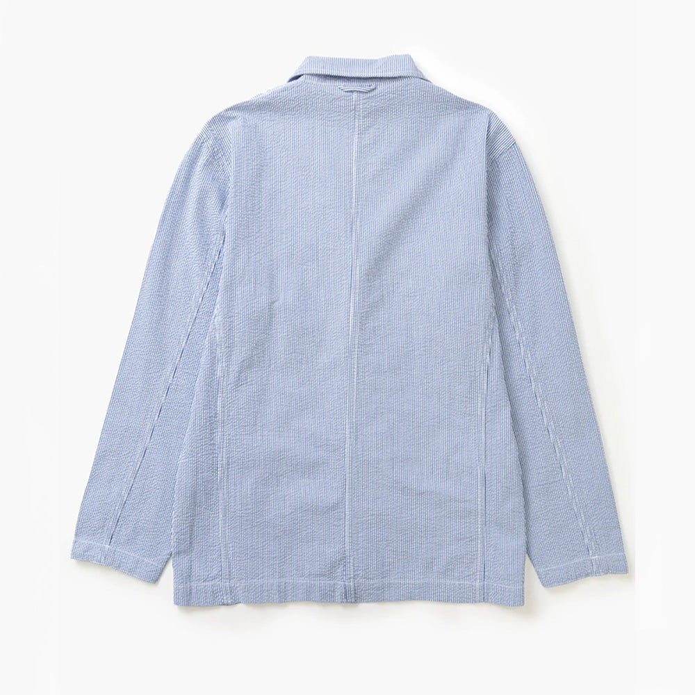 Service Works - Veste Server Suit Seersucker - Bleu à rayures