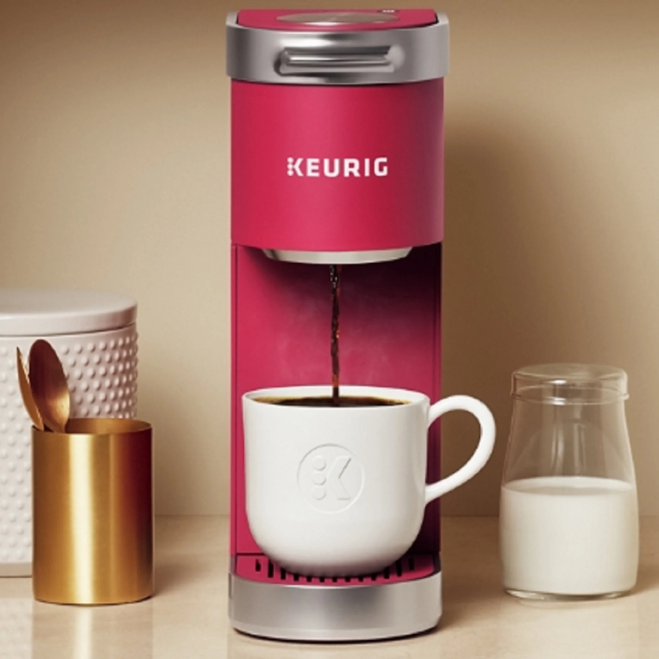 Keurig K-Mini Plus Single Serve K-Cup Pod Coffee Maker, Dusty Rose - Image 49