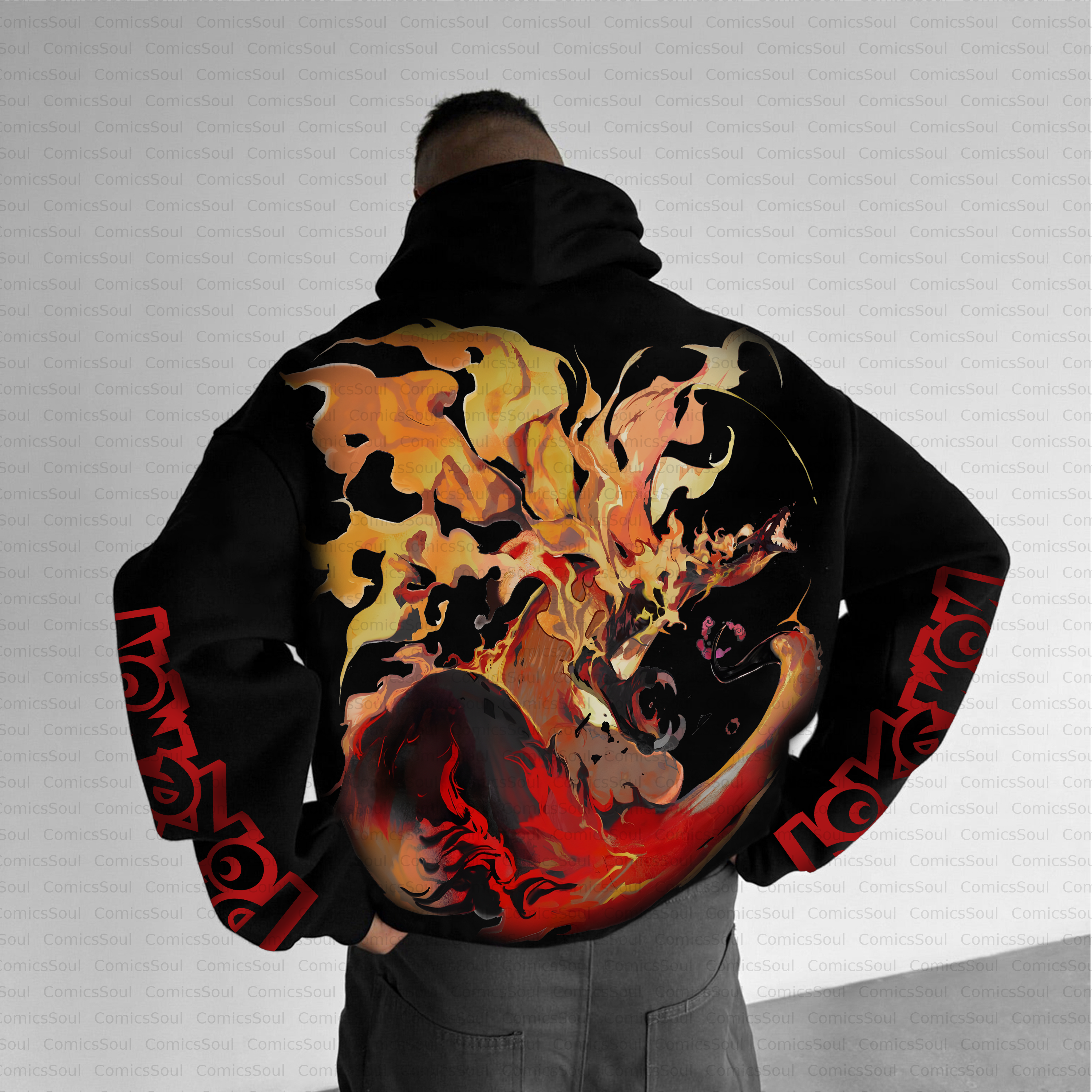 Unisex Anime Inspired Vintage Plush Hoodie