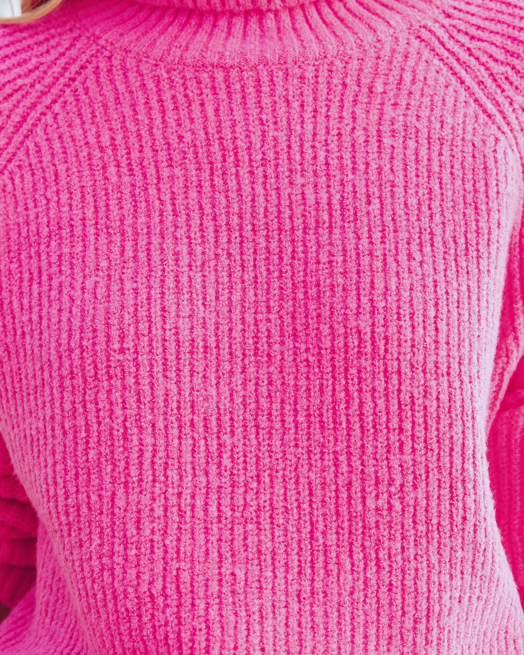 Charismatic Turtleneck Knit Sweater - Pink - Se7enfashion