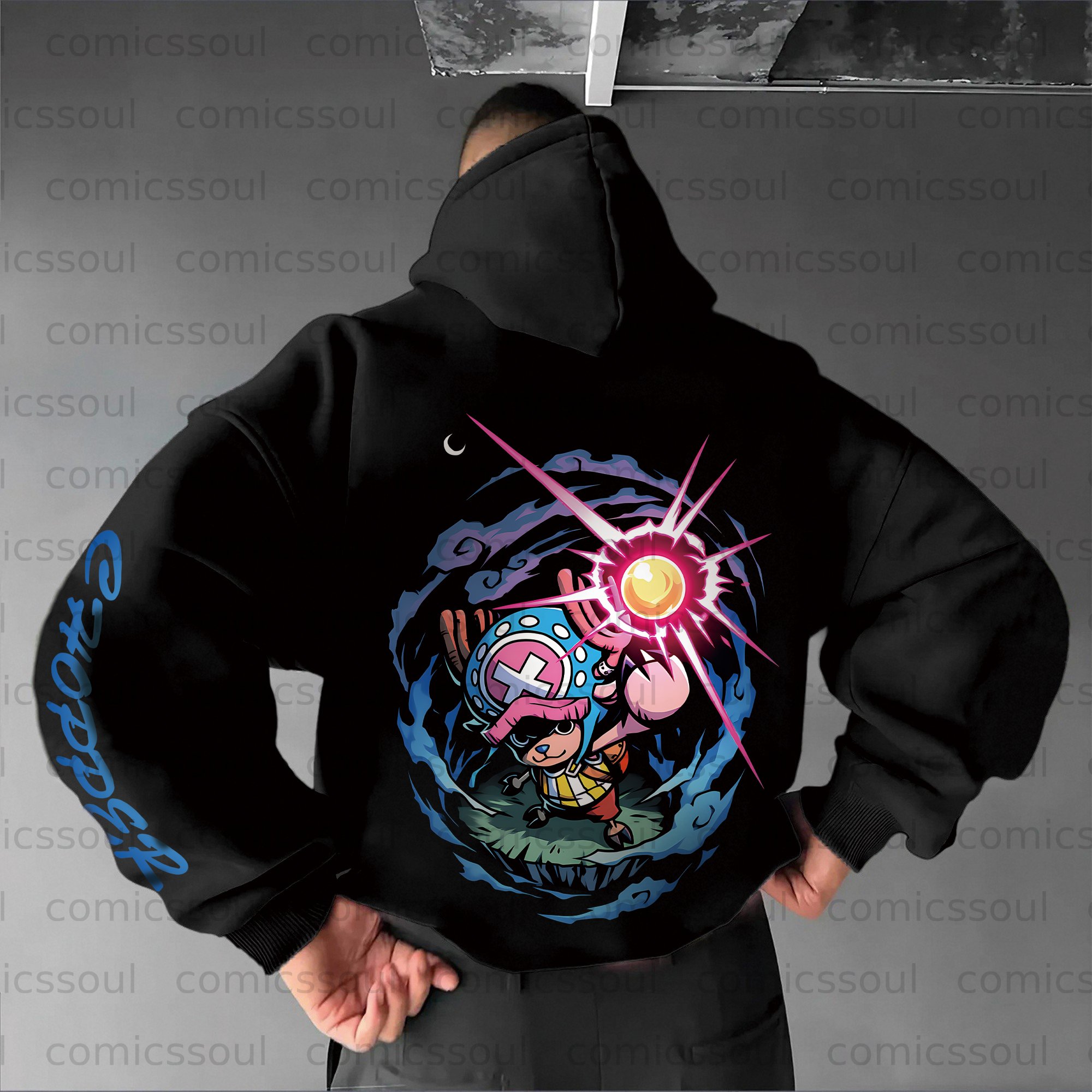 Unisex Anime Graphic Streetwear Vintage Plush Hoodie