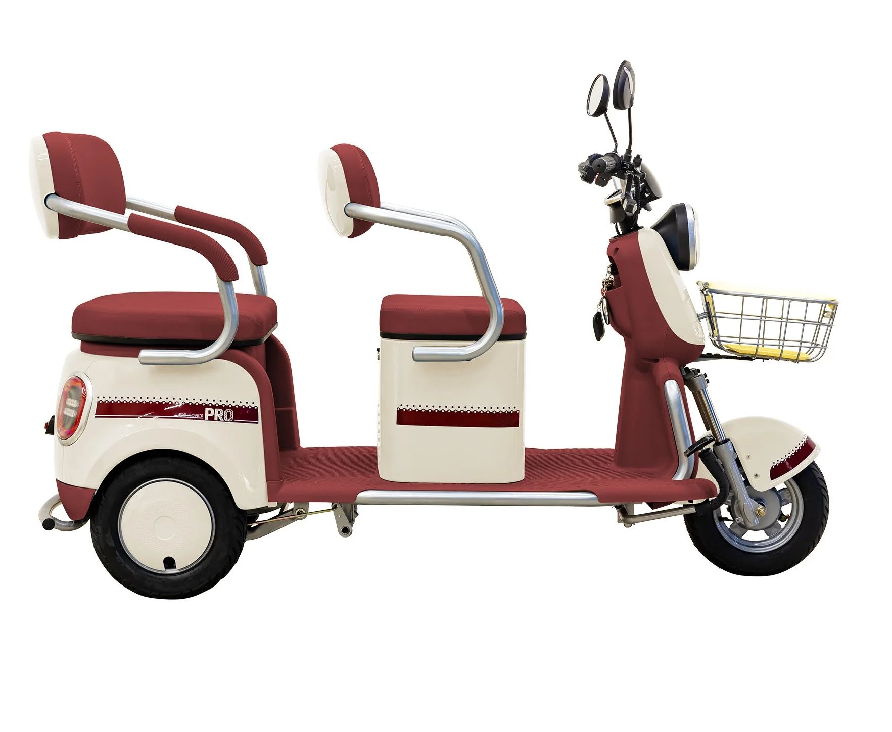 Massimo MGC E-Trike 3-Wheel Electric Cart – 17 MPH, 2-Seater Adult Scooter – Blue - Image 27