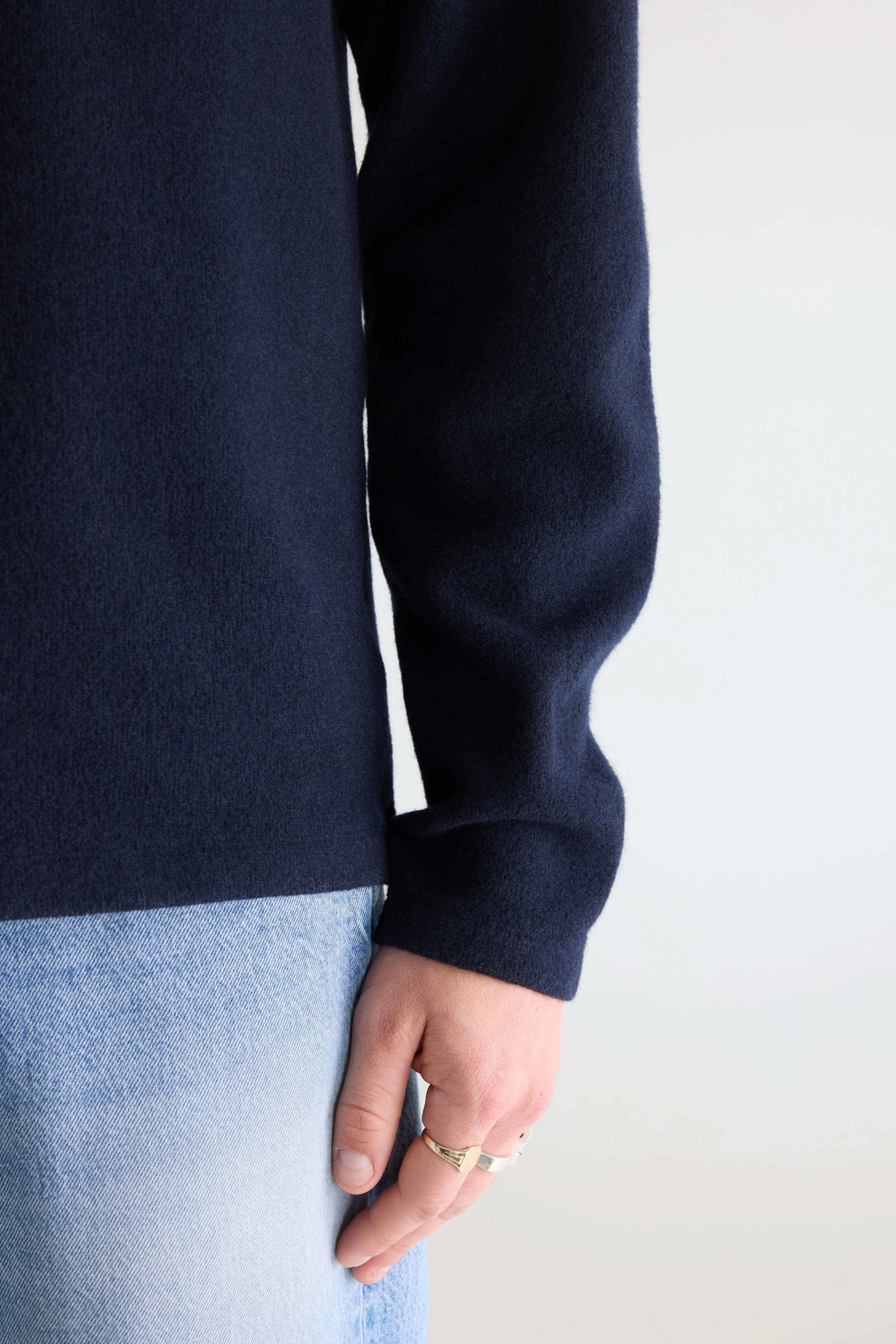 Bellerose Velo navy blue crewneck sweatshirt (251 / M / COMBO C)