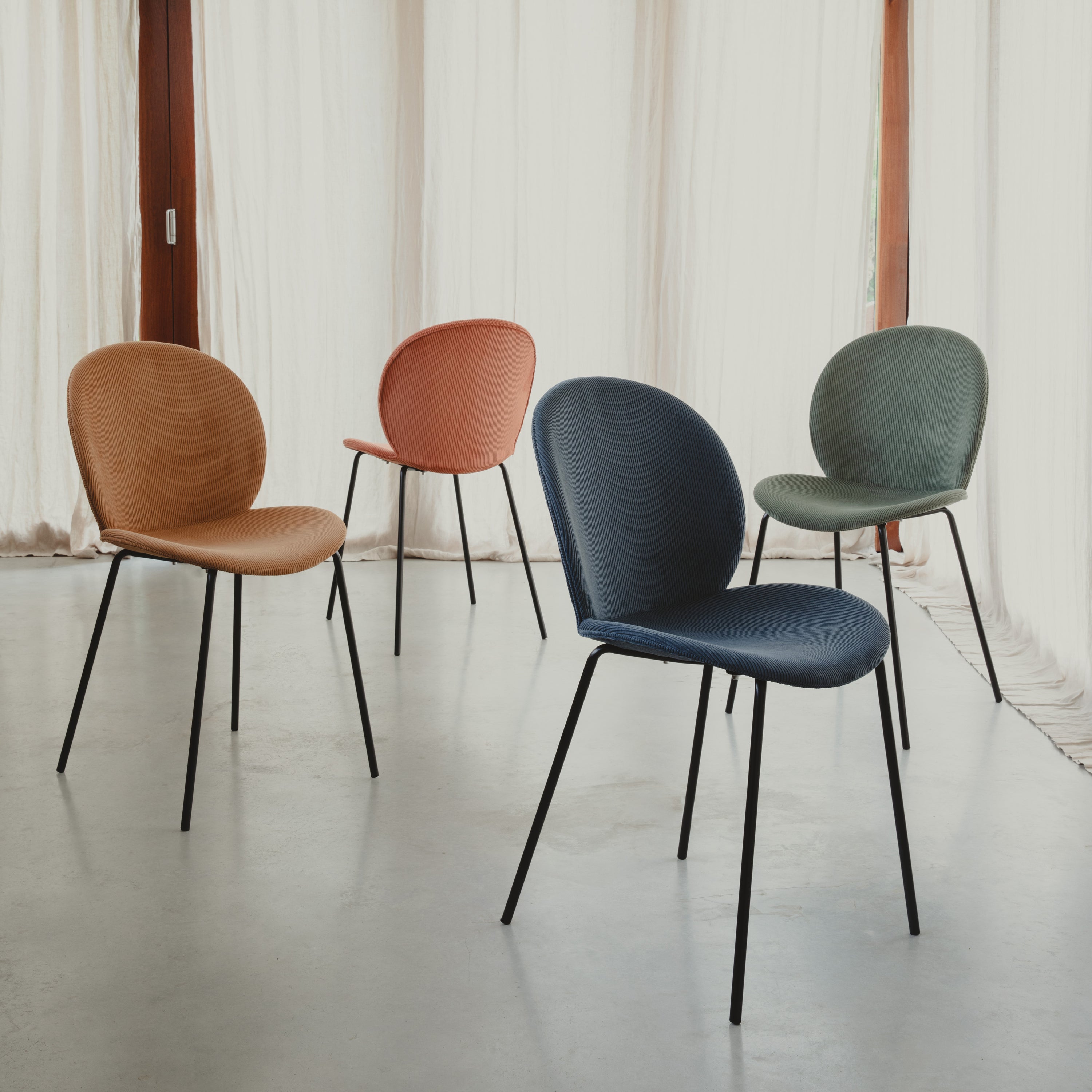 Zuiver Bonnet Eetkamerstoel - Terracotta