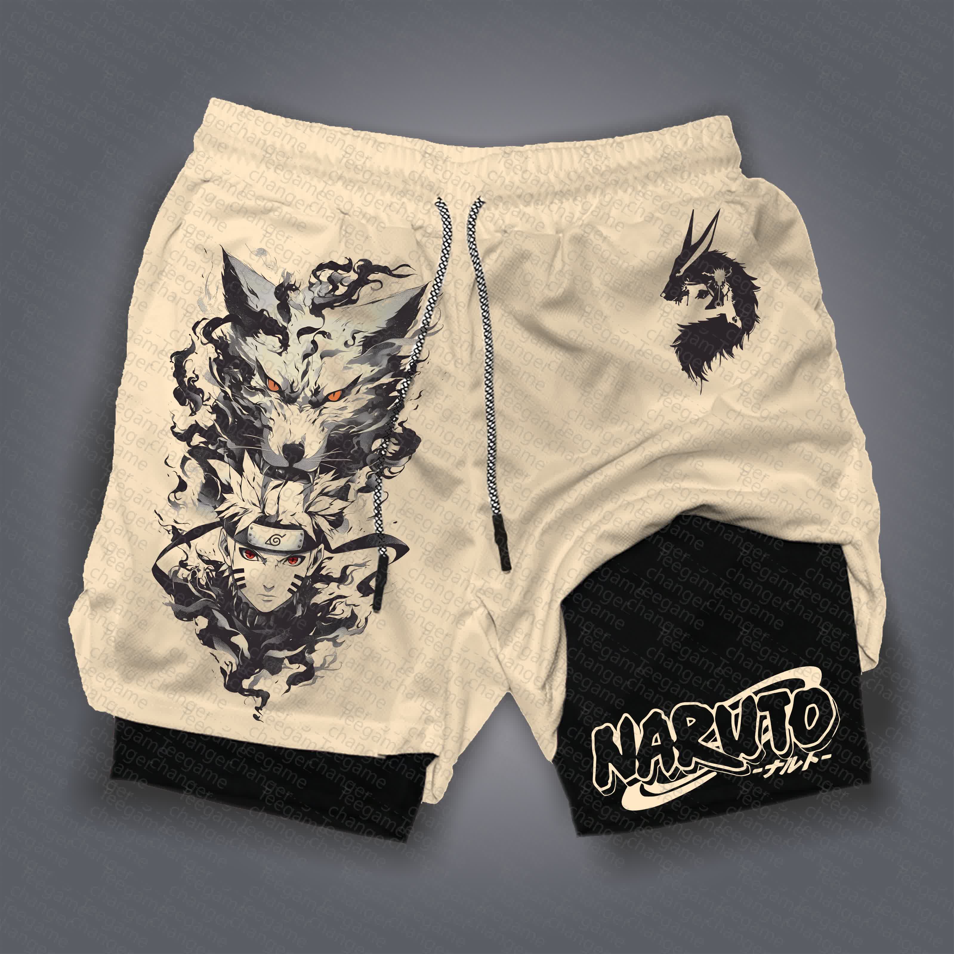 Unisex   Casual Anime Streetwear Shorts