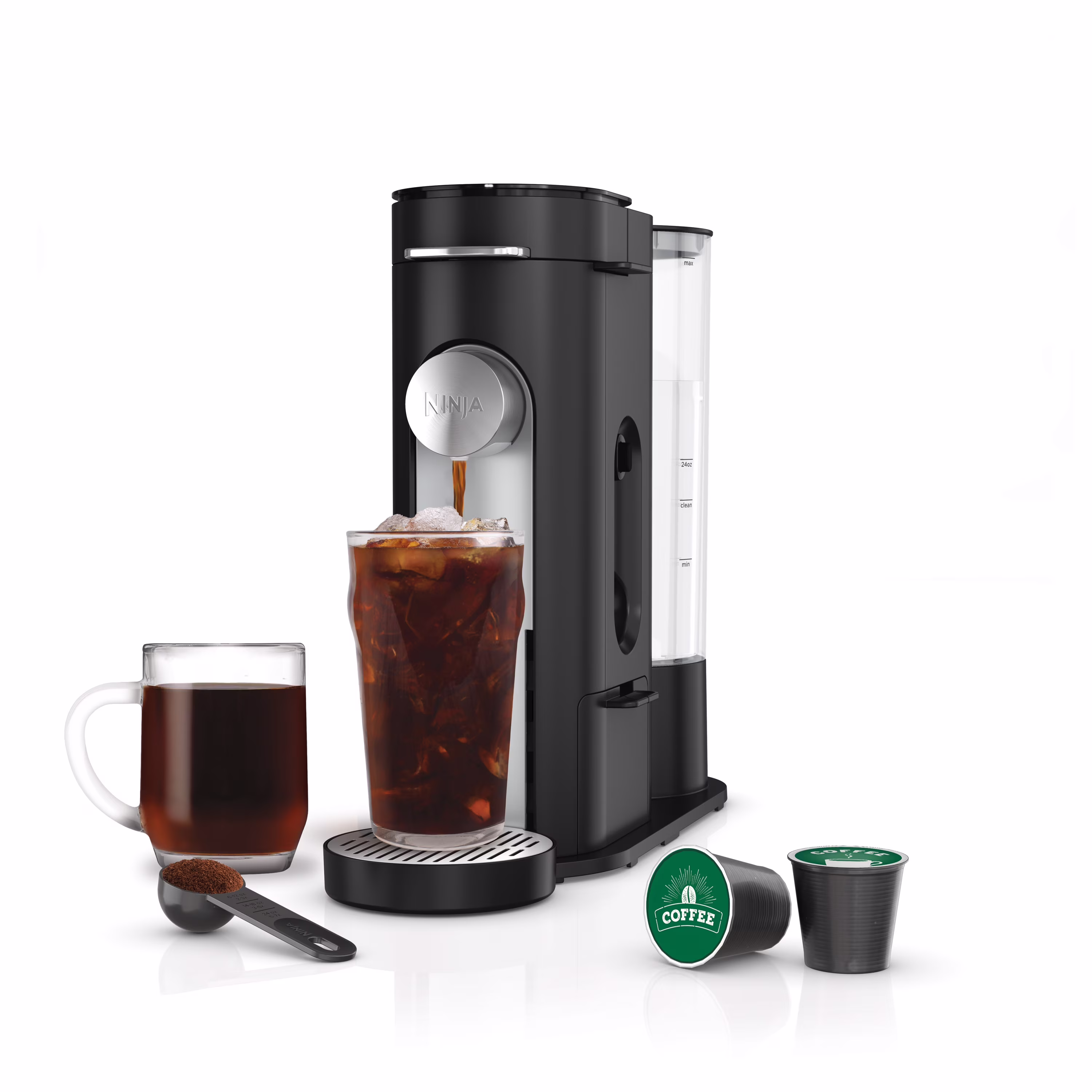 Ninja Pods & Grounds Single-Serve Coffee Brewer, Steam Grey