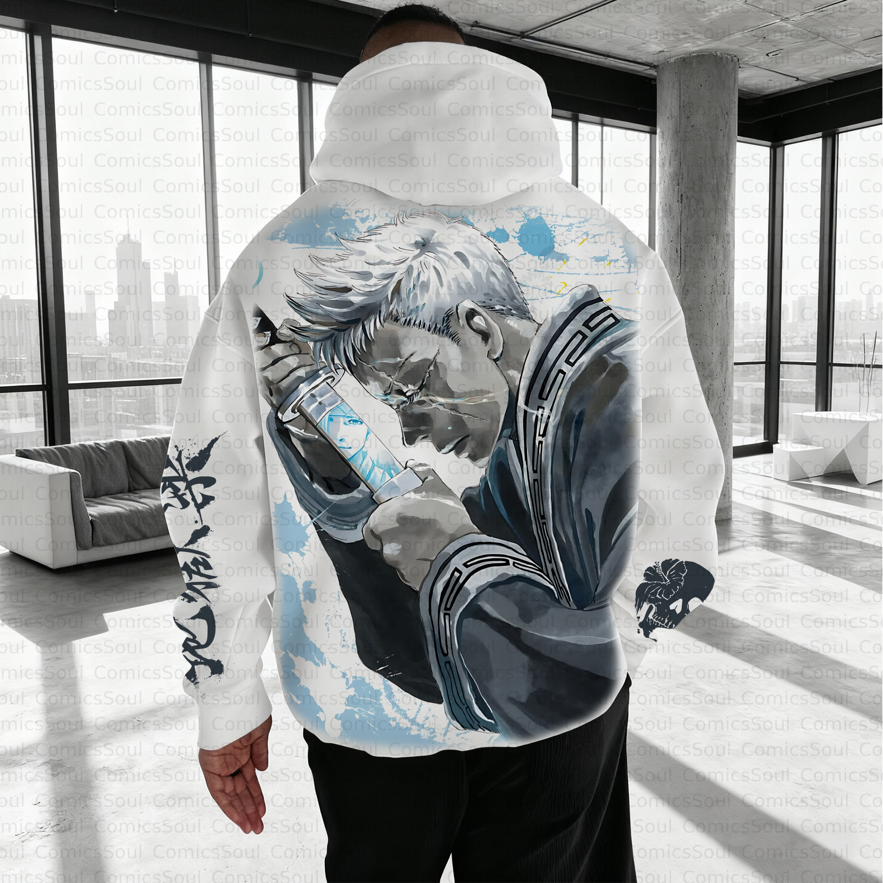 Unisex Anime Inspired Vintage Plush Hoodie