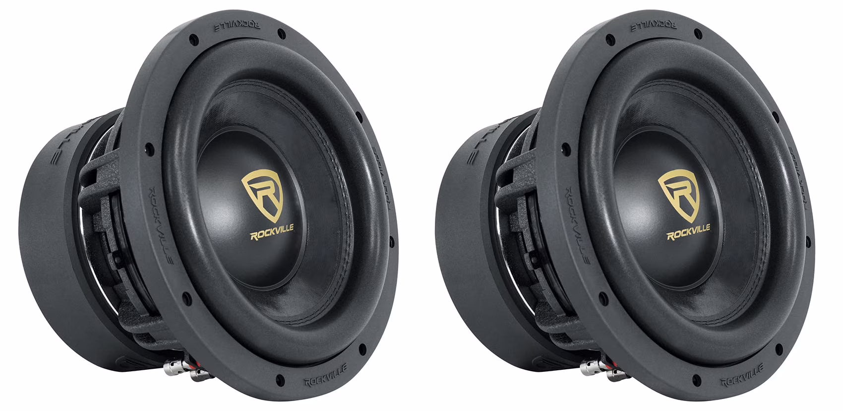 (2) Rockville W10K9D2 10" 6400 Watt Car Audio Subwoofers Dual 2 - Ohm Subs