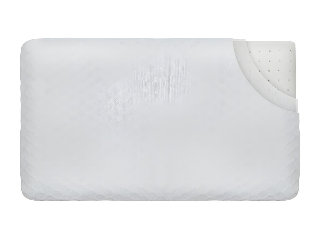 Lote de 2 almohadas infantiles transpirables de tejido de bambú 50x30x5,5 hogardiseno