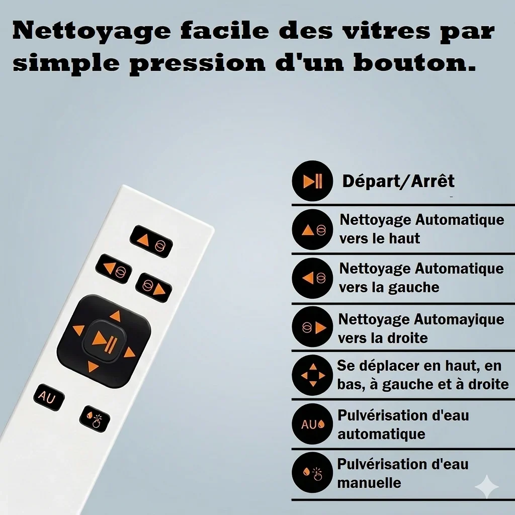 Télécommande de Remplacement pour Robots Lave-Vitre