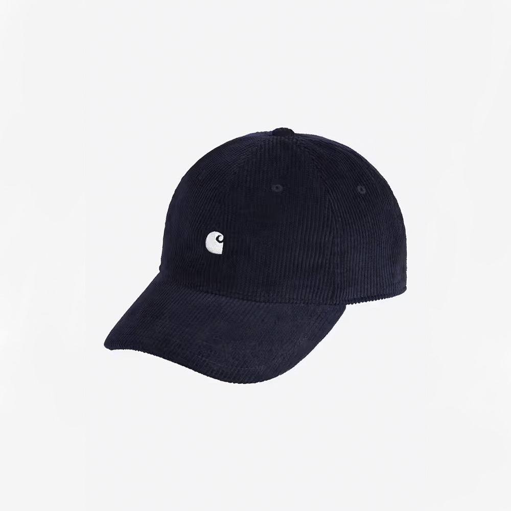 Carhartt WIP - Casquette Harlem - Bleu foncé Blanc