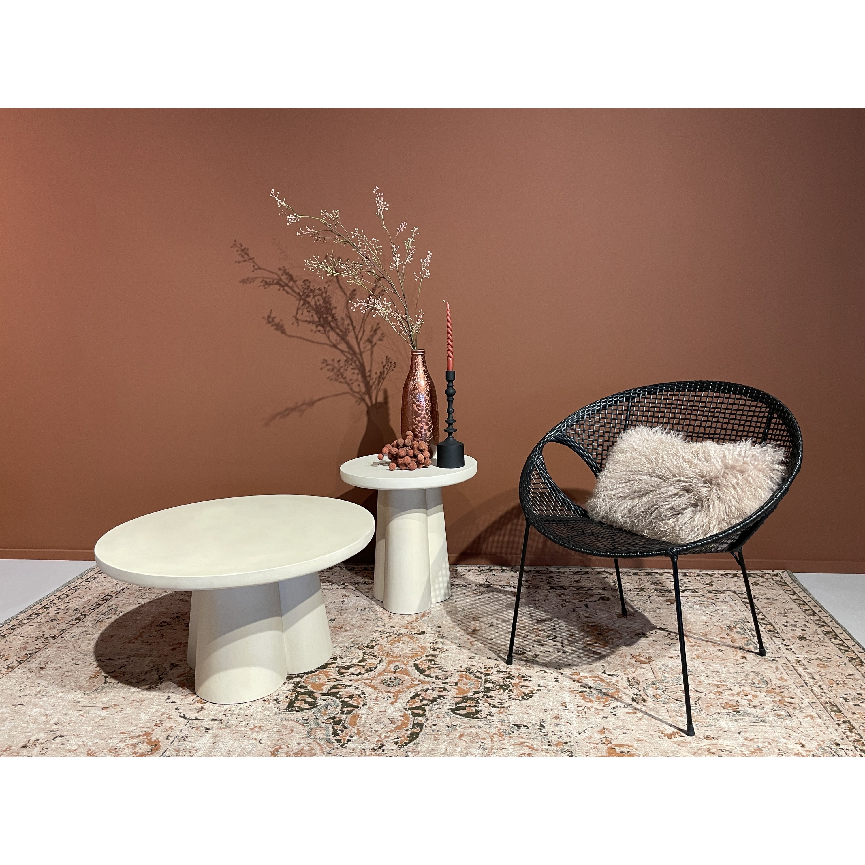 Brix - Salontafel Brix Clubs Sandy 80cm - Beton   MDF