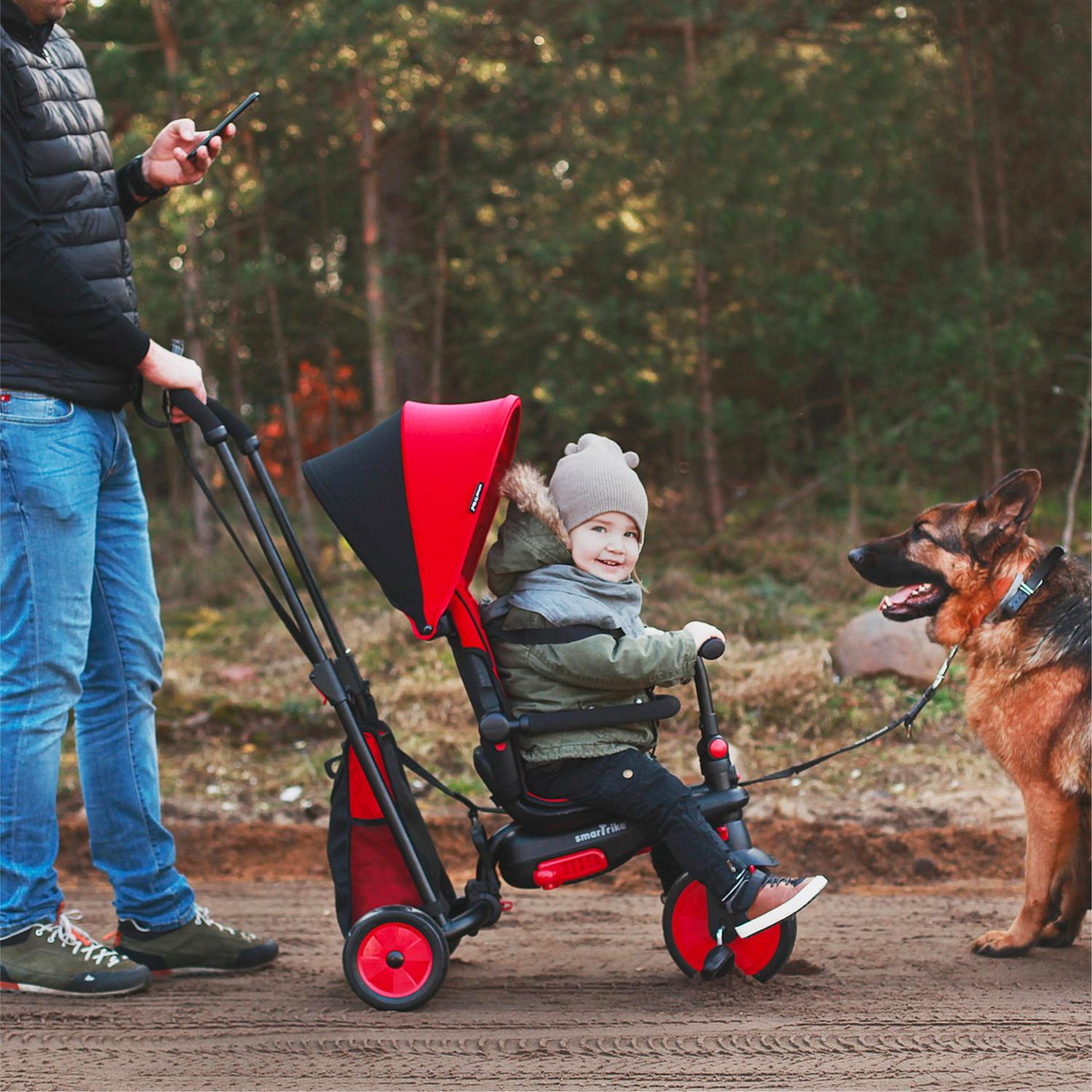 smarTrike 5 in 1 Modular Toddler Stroller Tricycle with 1 Handed Steering - Image 7