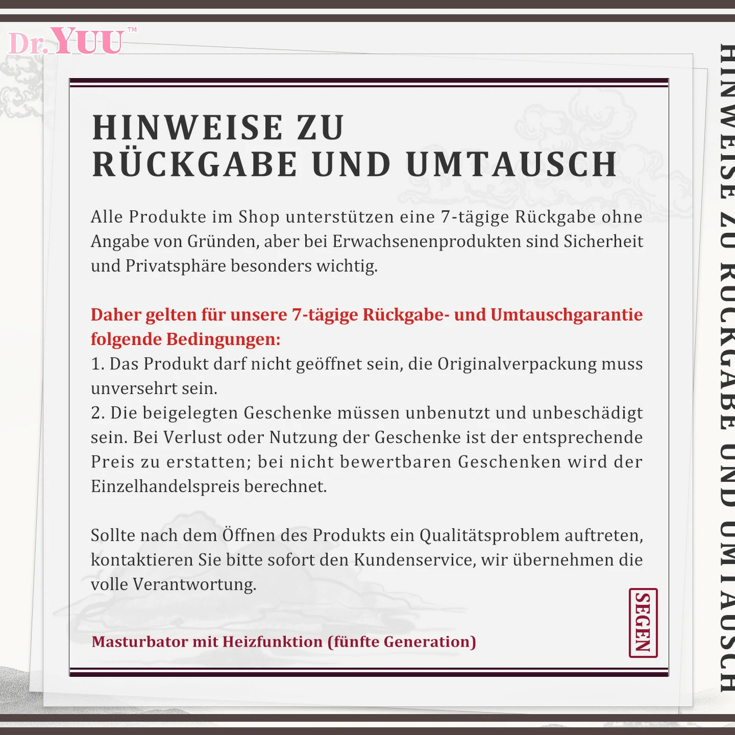 Dr.YUU Masturbator mit Heizung Gen 5 | 40°C/50°C Graphen-Wärme & 3 Vibrationsstufen |  - DR.YUU™