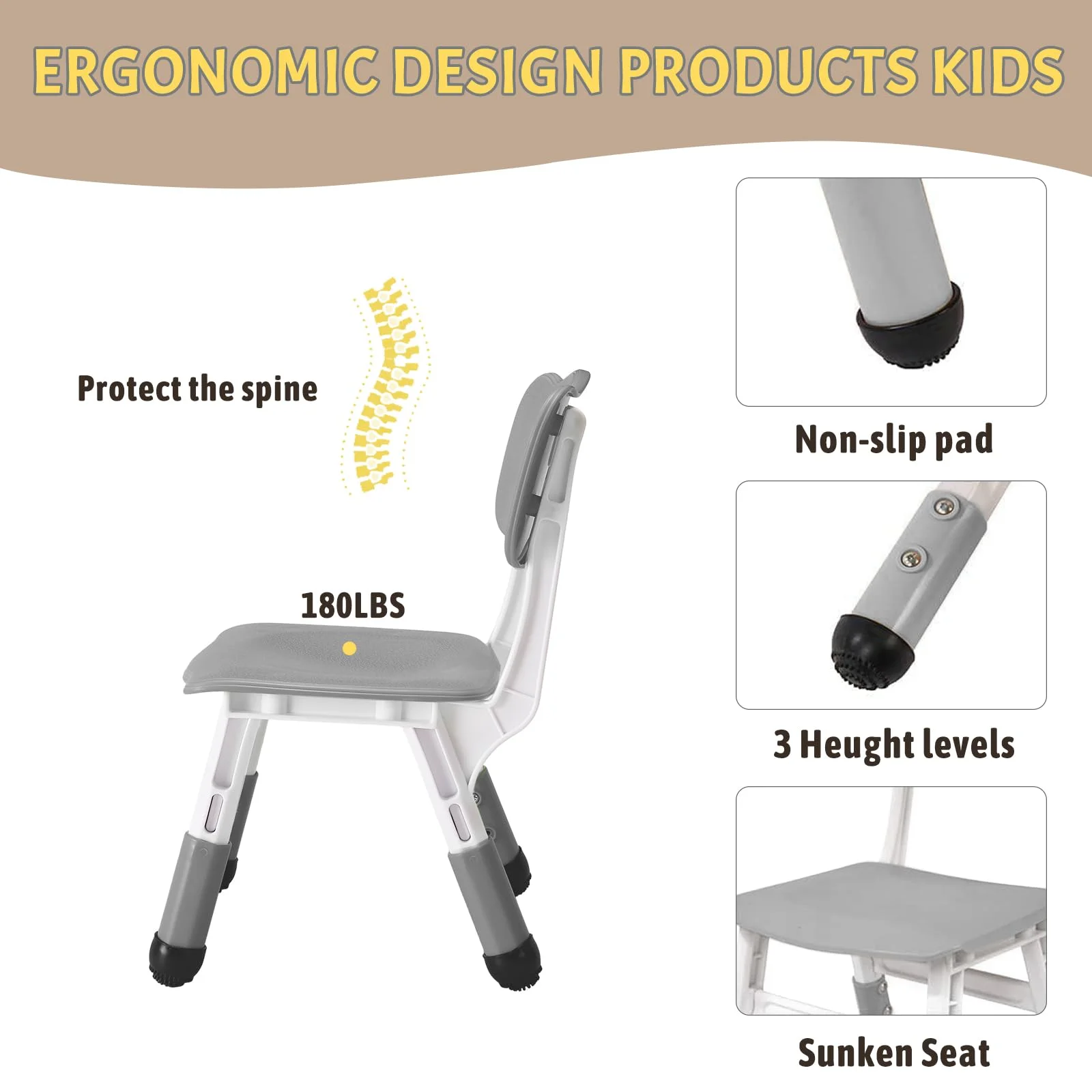 TROPOW Kids Table and Chairs,Height Adjustable Toddler Table and 6 Chair,Multi-Activity Table with Graffiti Desktop Non-Slip Legs for Ages 2-10,Children Activity Table for Daycare,Classroom,Blue - Image 12