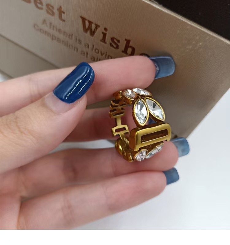 Dior Vintage Rhinestone Ring - Original Replica Club