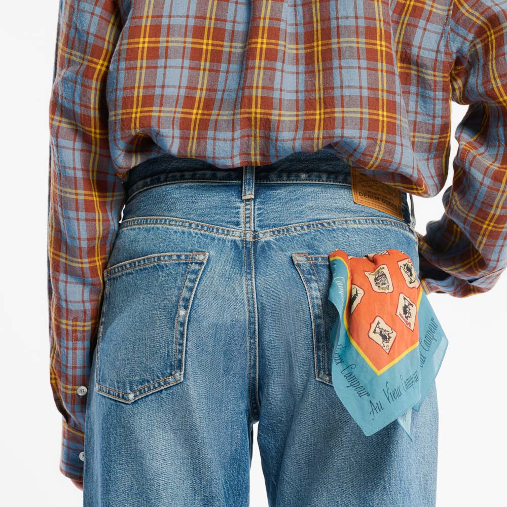 Au Vieux Campeur - Bandana Domi - Bleu & Orange