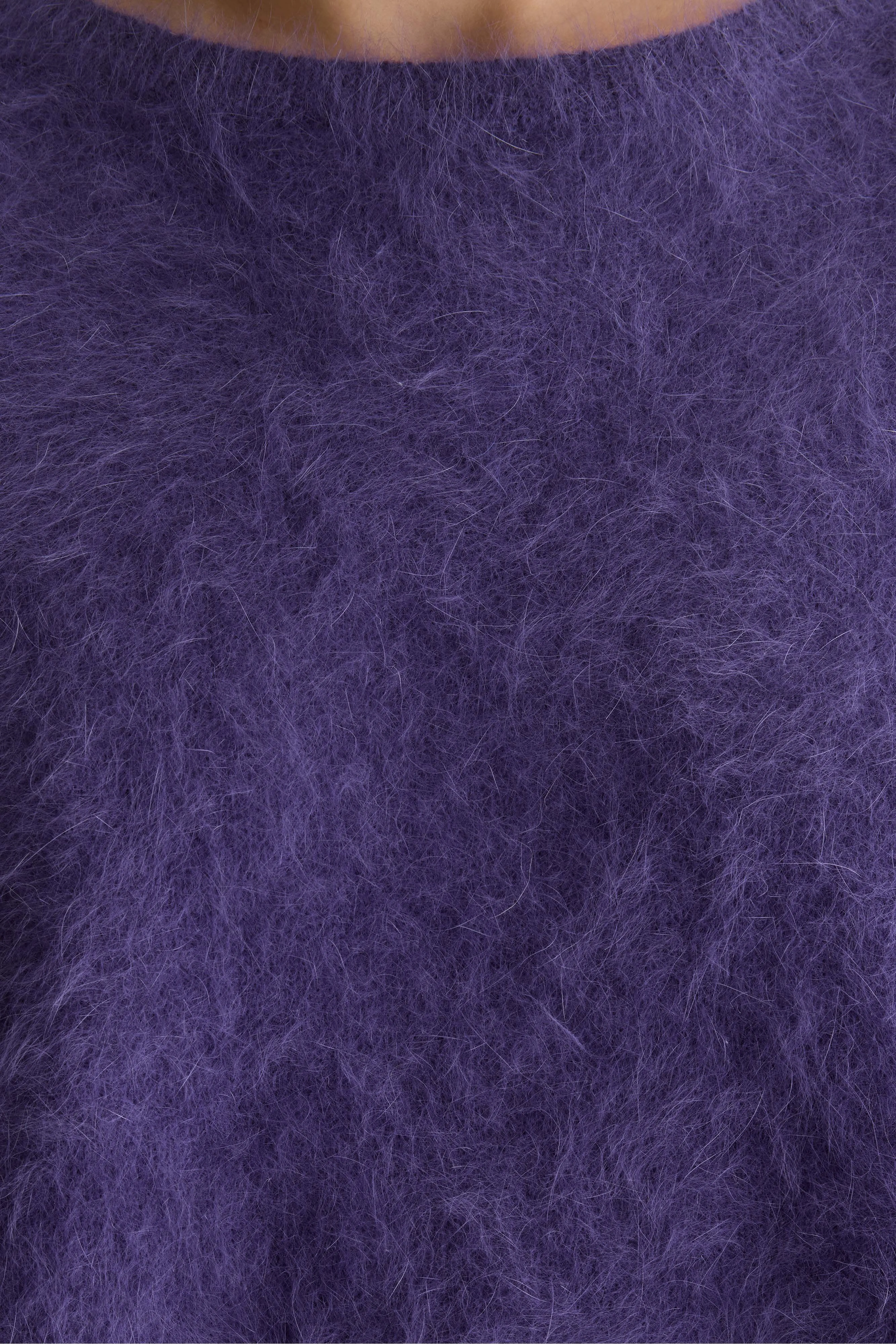 Bellerose Dime angora-blend sweater (261 / W / GRAPE)