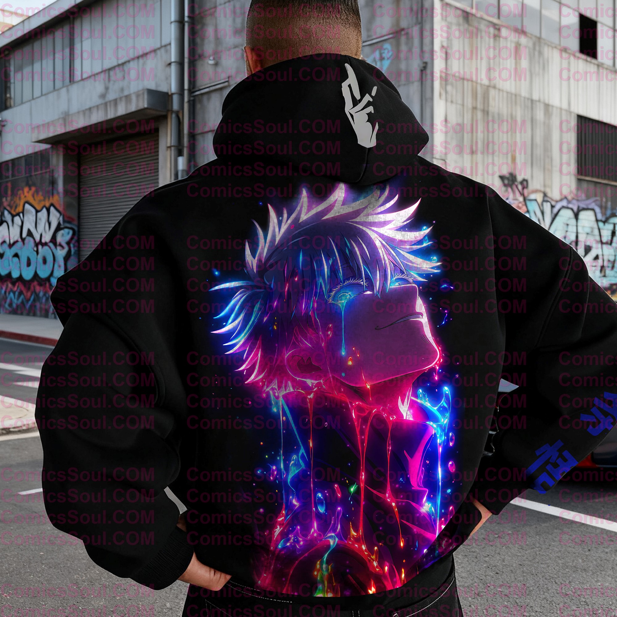 plus velvetUnisex Anime Graphic Streetwear Vintage Hoodie