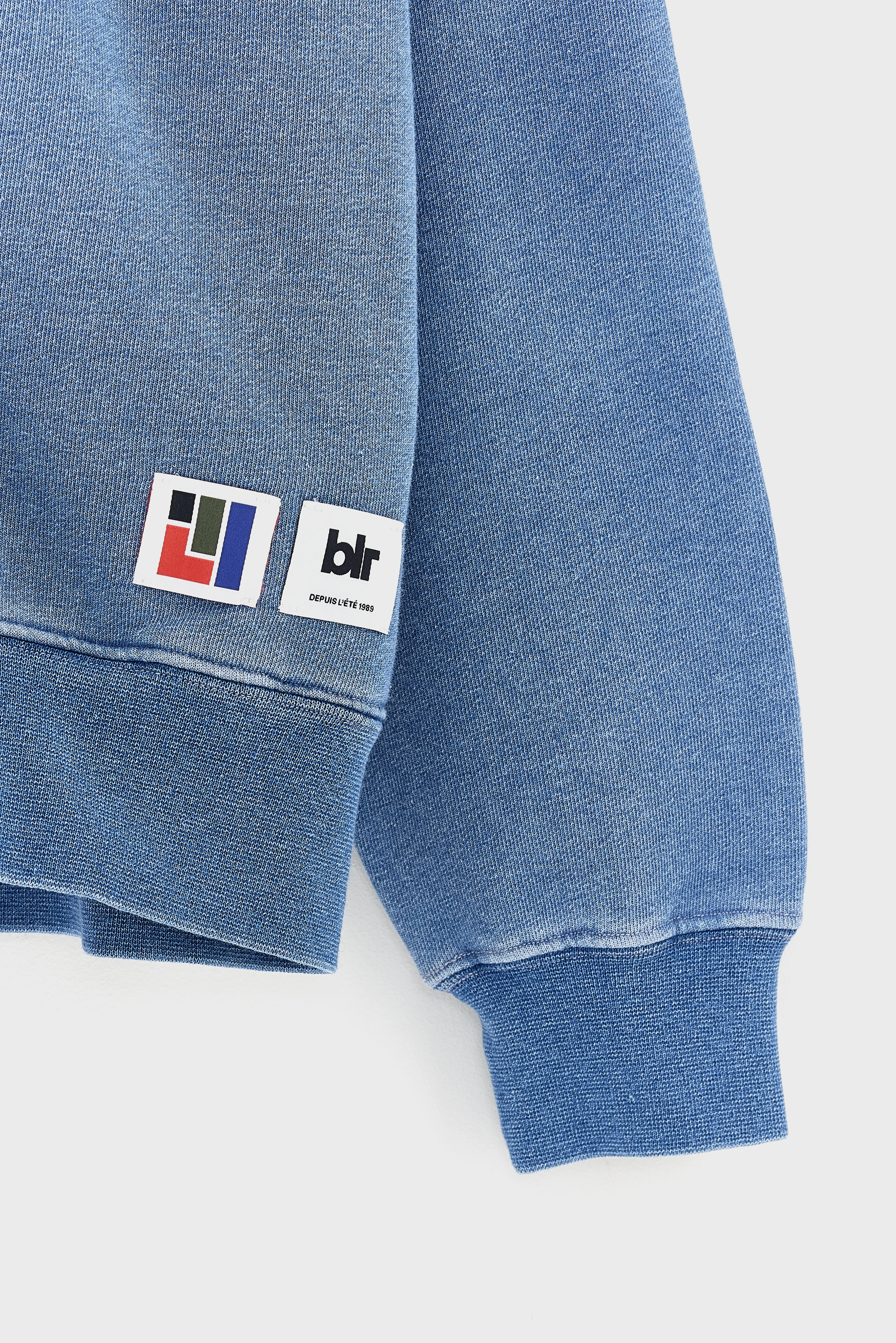 Bellerose Fieko zipped hoodie (261 / B / BLUE JEANS)