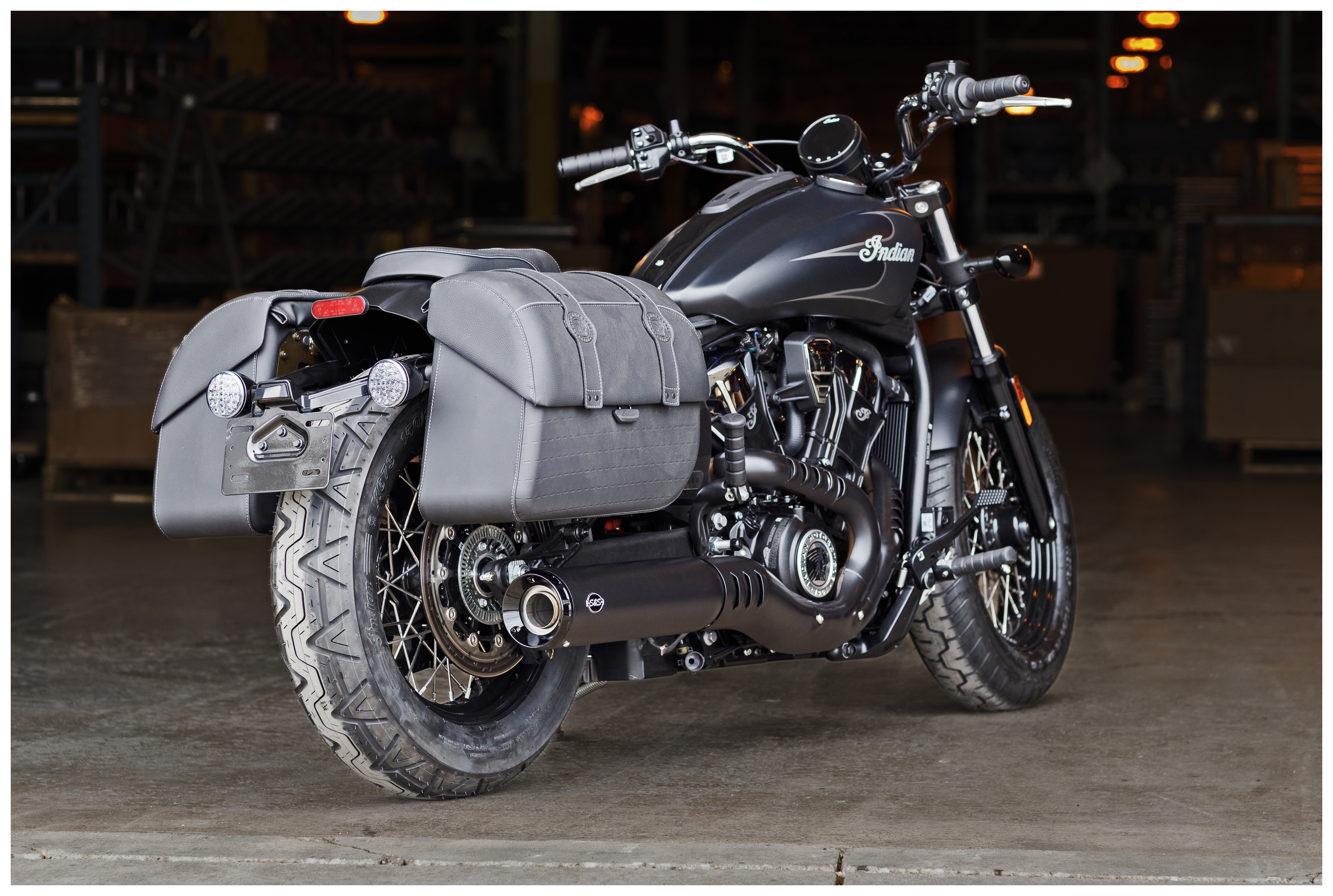 SportsBikeShop S&S Cycle Grand National 50 State Slip-On Muffler For Indian Scout 2025