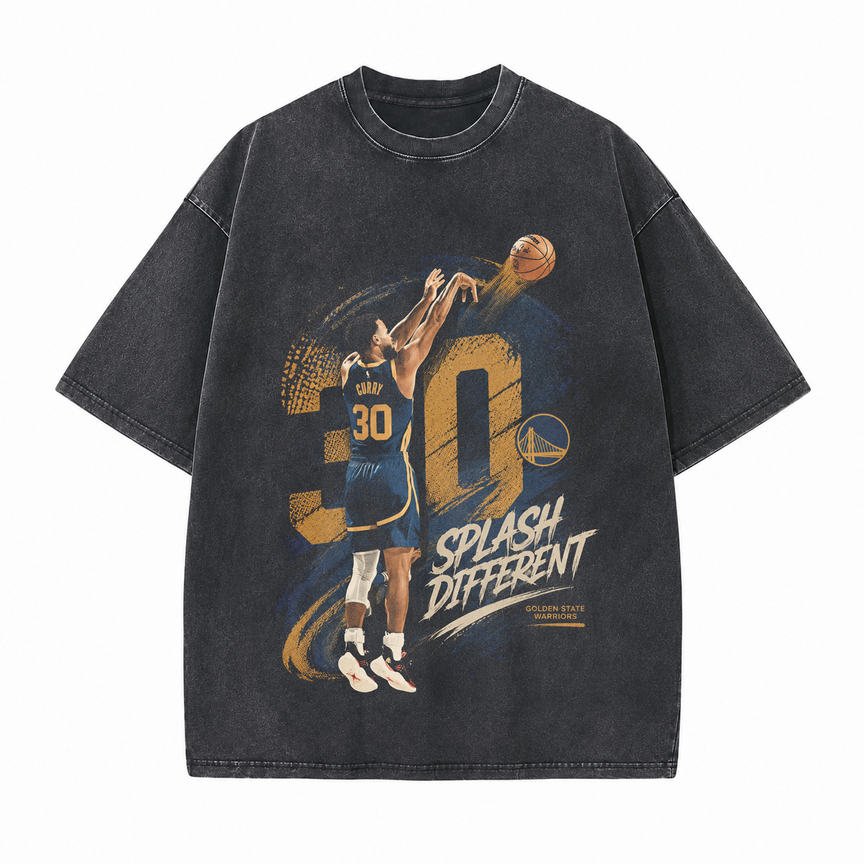 Splash Different Printed Unisex Washed T-Shirt