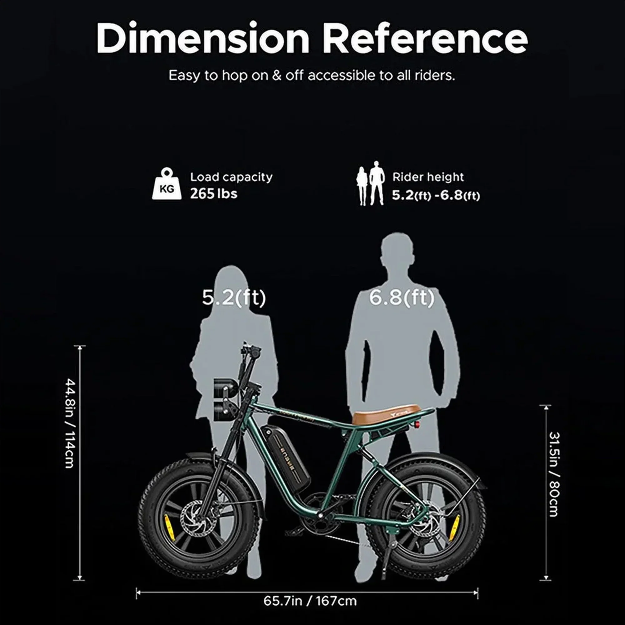 AKEZ Adult Electric Bike 1000W 28 mph 48V 13A 20*4.0in Fat Tire Full Suspension 7-Speed - M20 - Image 7 AKEZ Adult Electric Bike 1000W 28 mph 48V 13A 20*4.0in Fat Tire Full Suspension 7-Speed - M20 - Image 7
