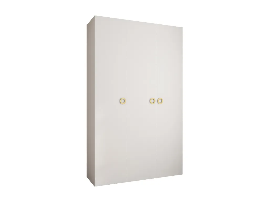 Armario Homepleno 1 con puertas batientes 245.5/150/40 3 puertas (blanco/oro) 00488jbmm