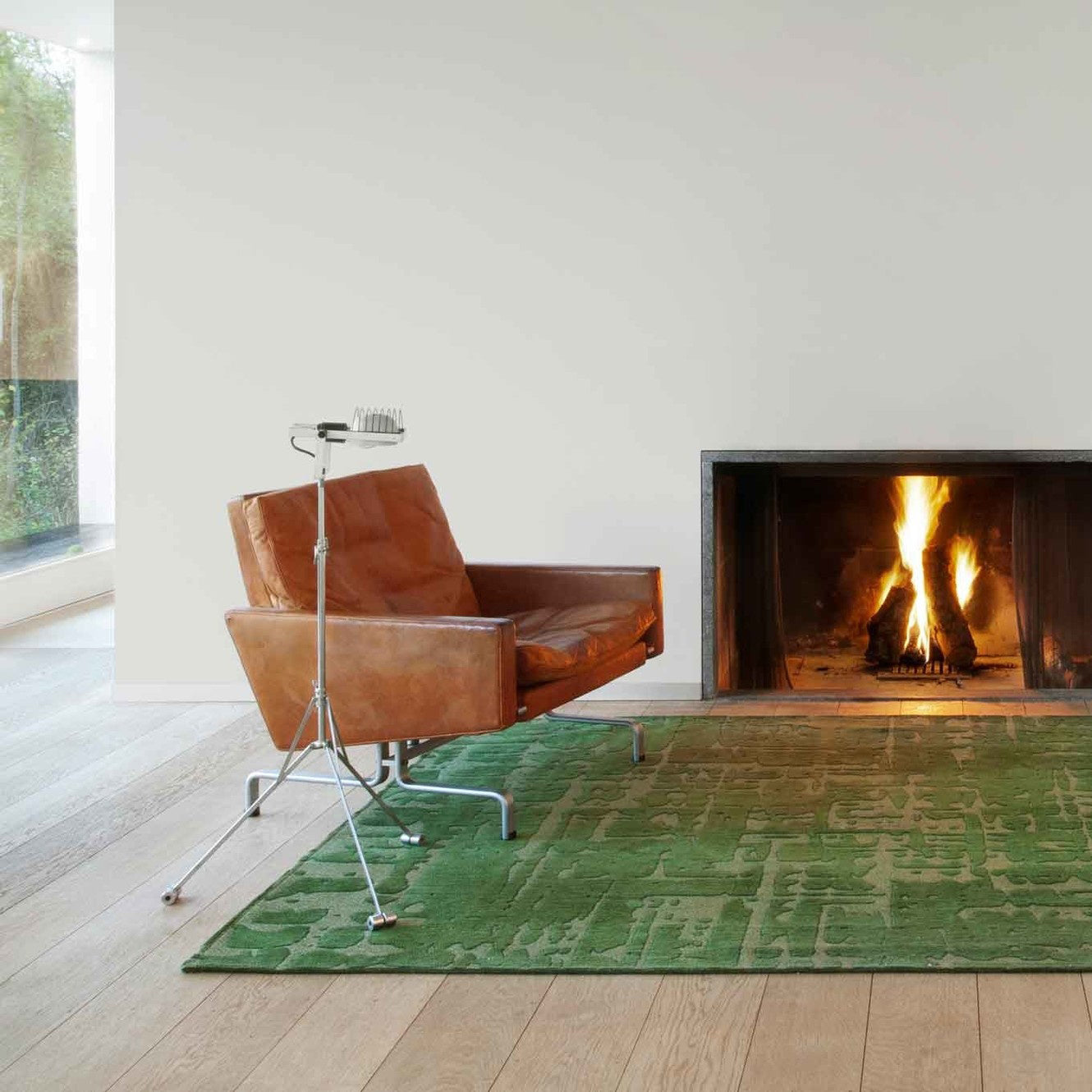 Louis de Poortere Structures Vloerkleed 80 x 150 cm - Perrier's Green