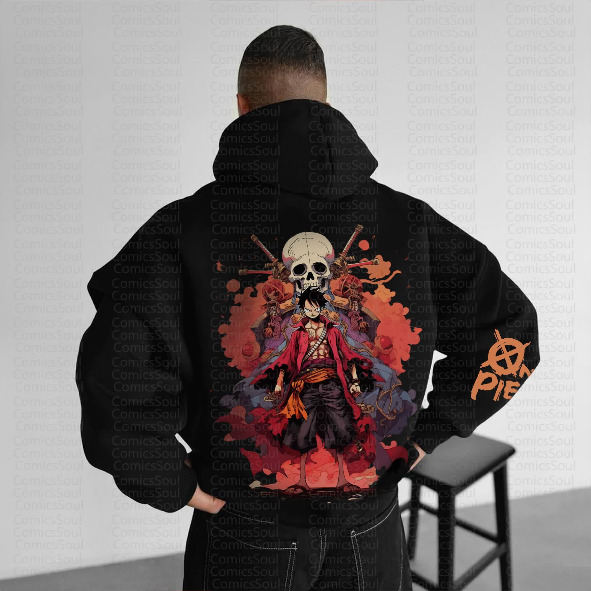 Unisex Anime Graphic Streetwear Vintage Hoodie丨Comicssoul