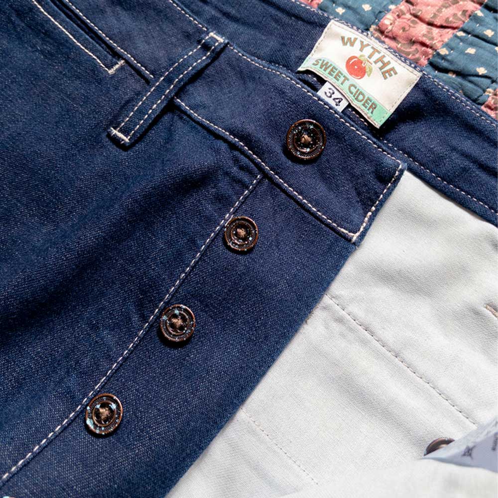 Wythe - Pantalon Chino Denim - Indigo Rinsed
