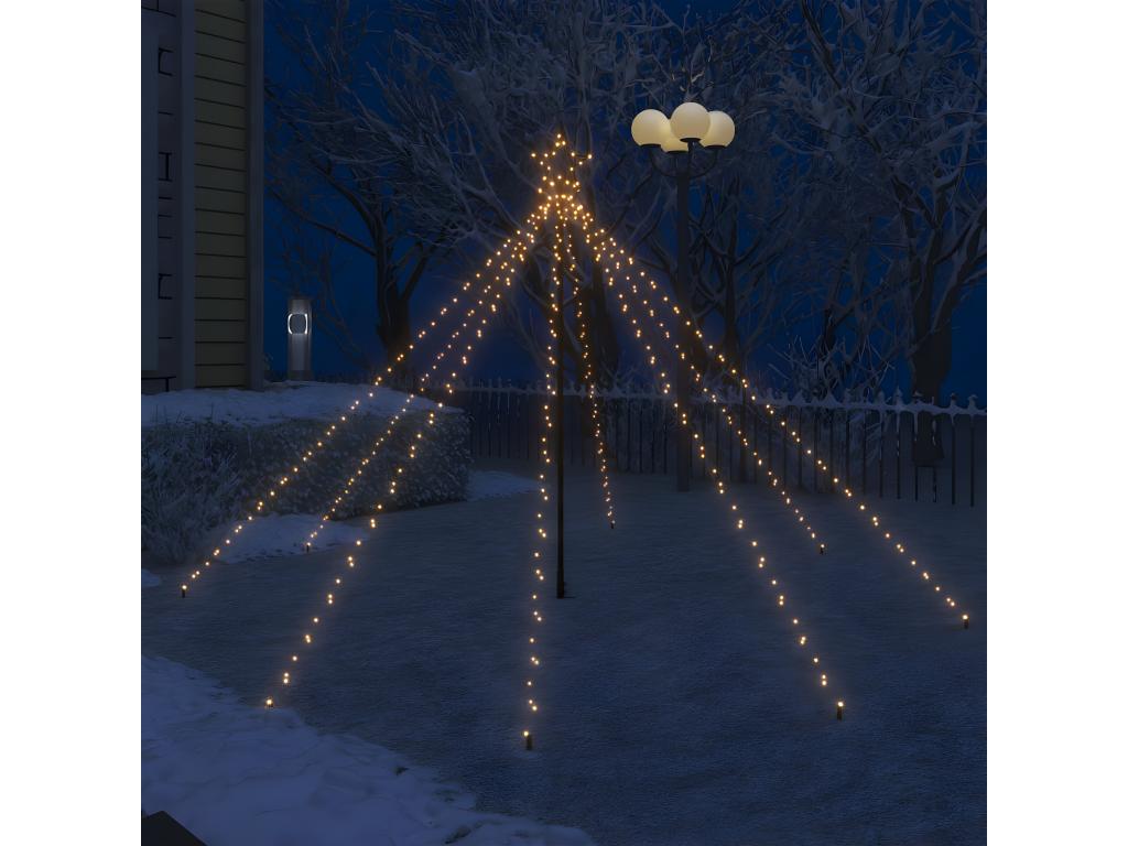 Luces de árbol de Navidad interior/exterior 400 LED 2,5 m