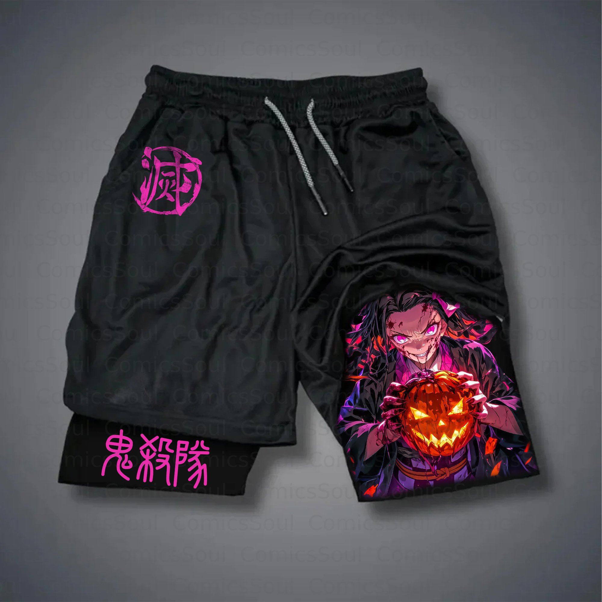 Unisex Casual Halloween Anime Streetwear Shorts