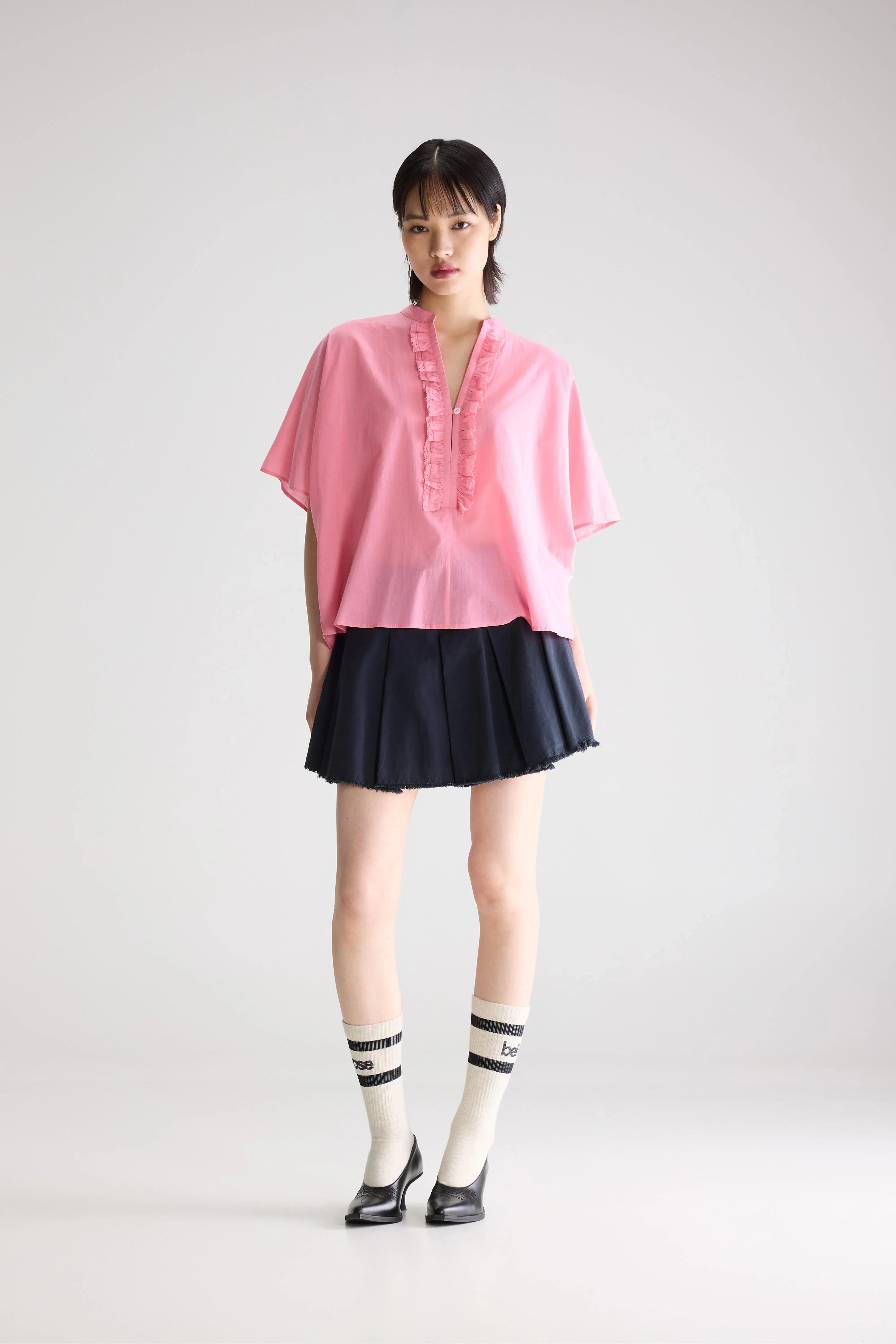 Bellerose Dahlia ruffled blouse (261 / W / GERANIUM)