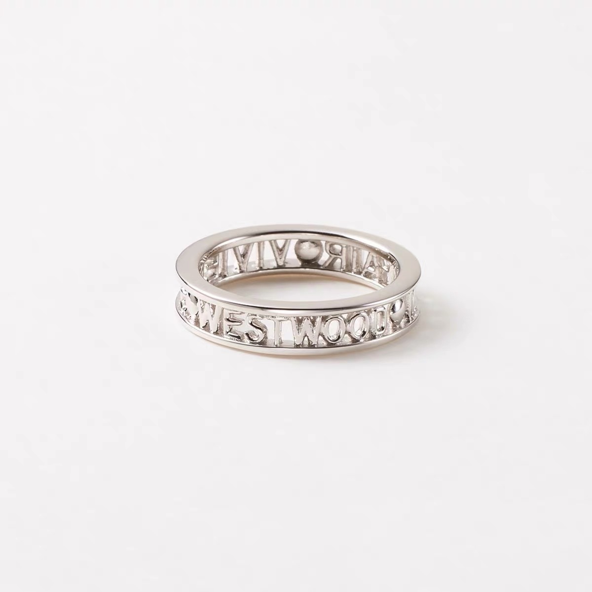 Vivienne Westwood Hollow Letters Ring - Original Replica Club