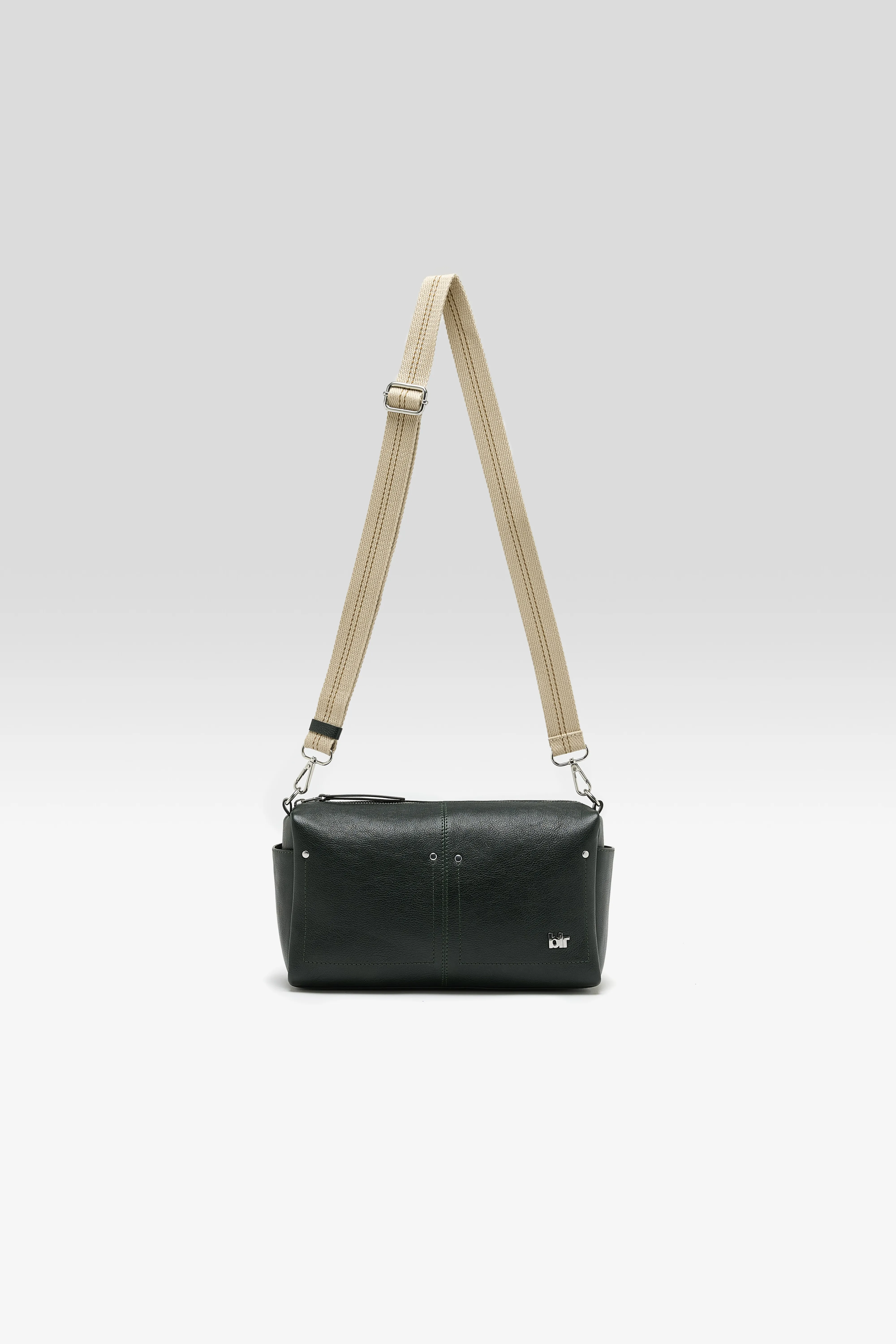 Bellerose Duol leather handbag (261 / W / BOTTLE)