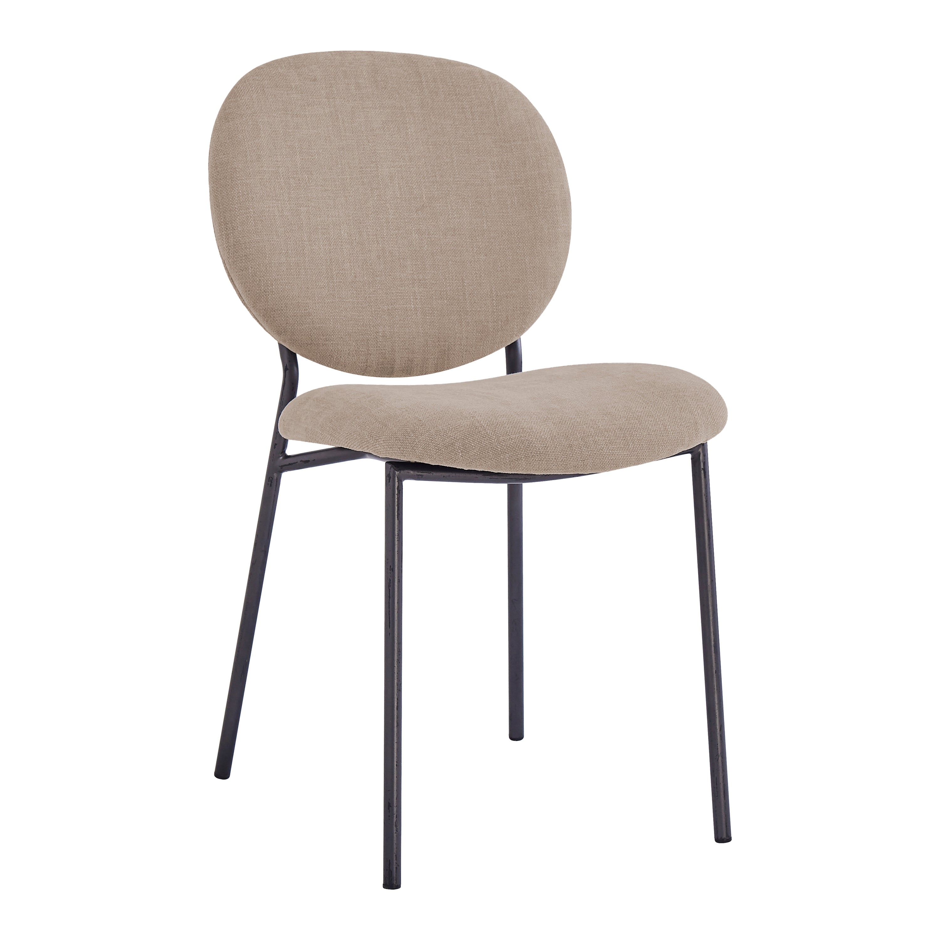Blokker Loop Eetkamerstoel Chenille - Taupe