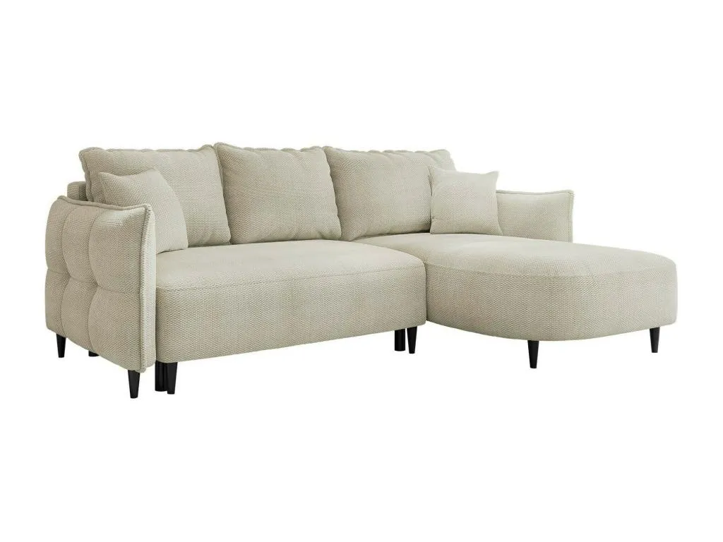Sofá rinconero Alkifurniturees 102 De color marrón claro Función de descanso Caja de ropa de cama 18970DKWB