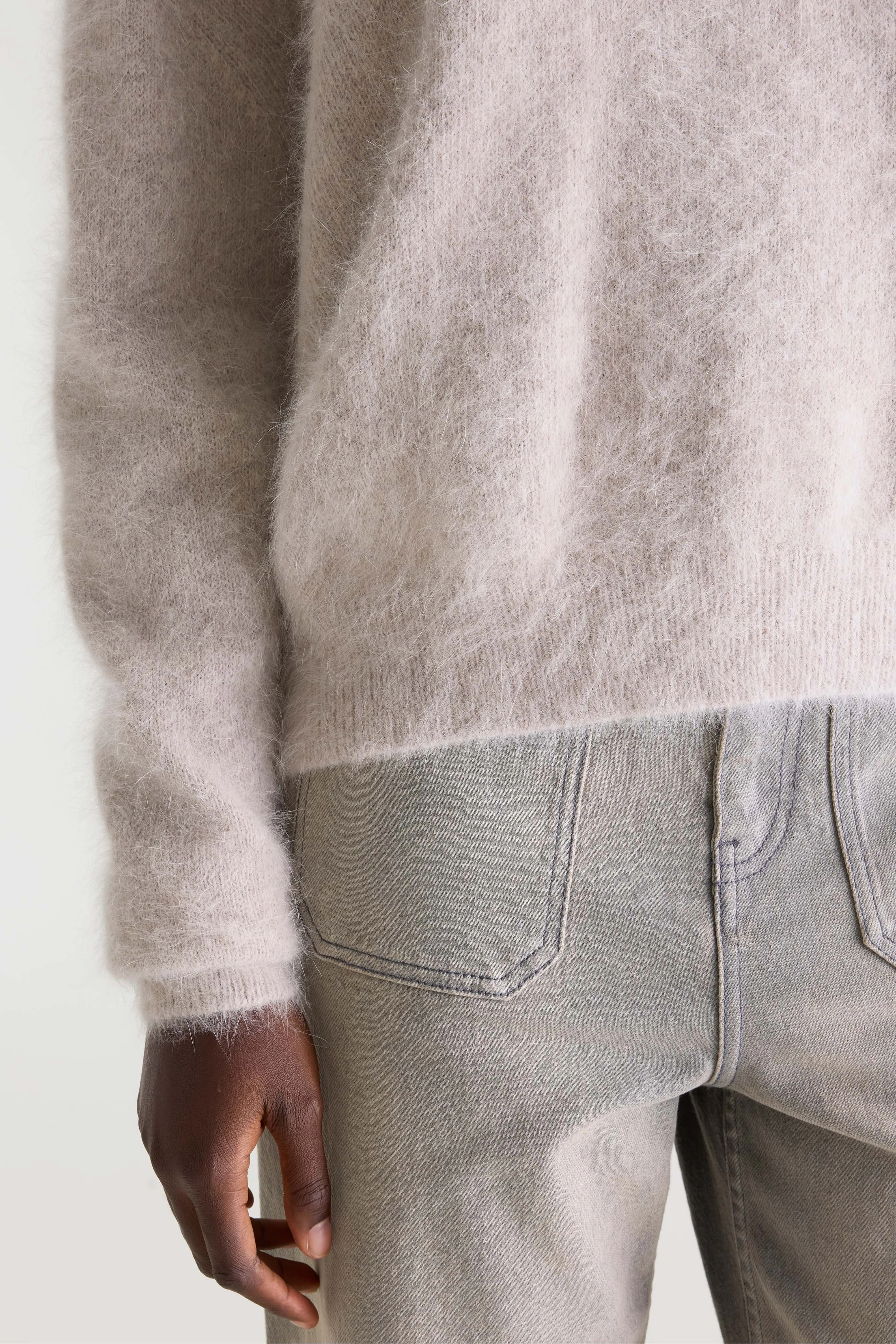 Bellerose Datus angora-blend sweater (261 / W / LIGHT GREY)