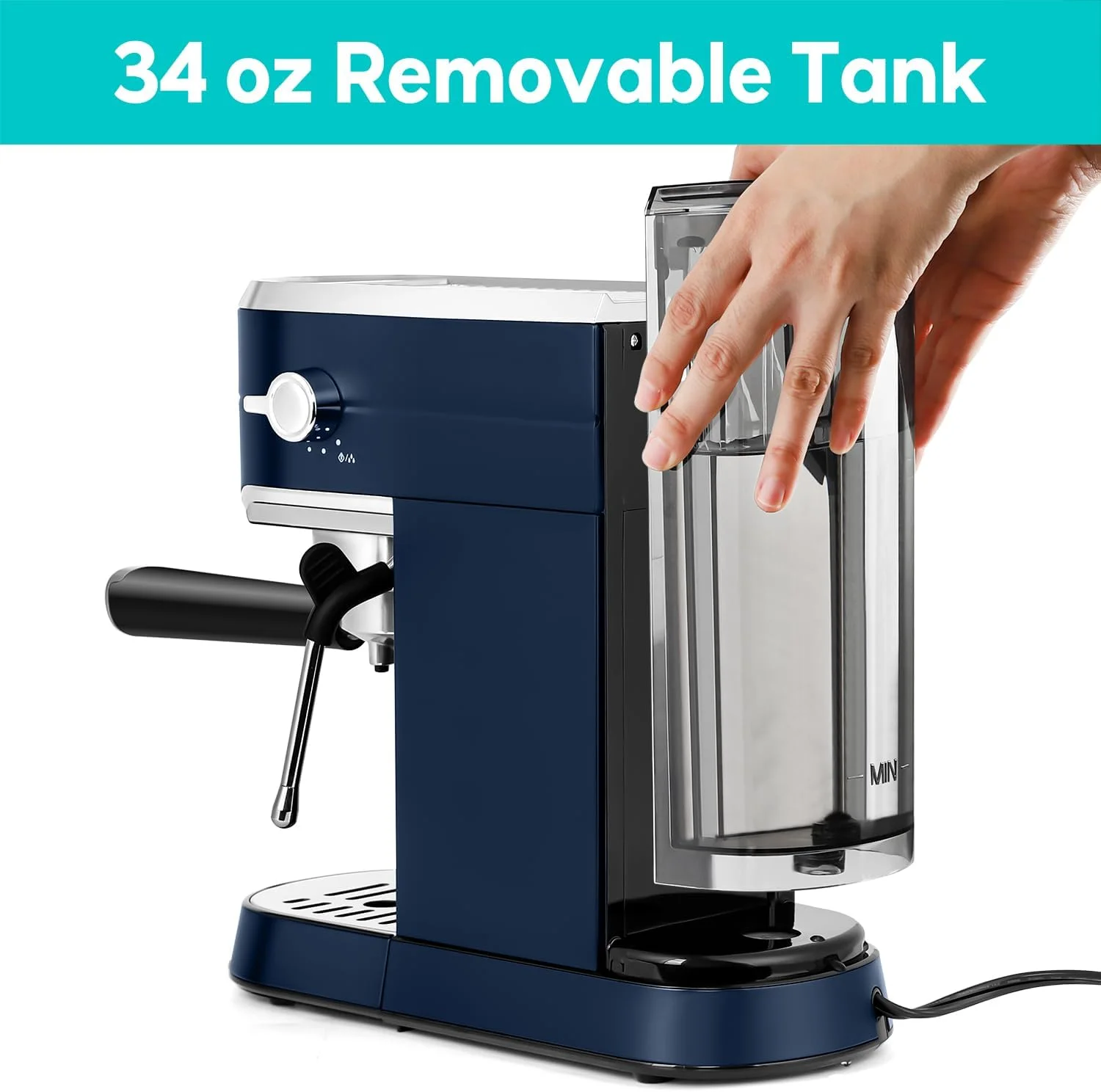 CASABREWS CM5418 20-Bar Espresso Machine and Coffee Maker, Silver - Image 30