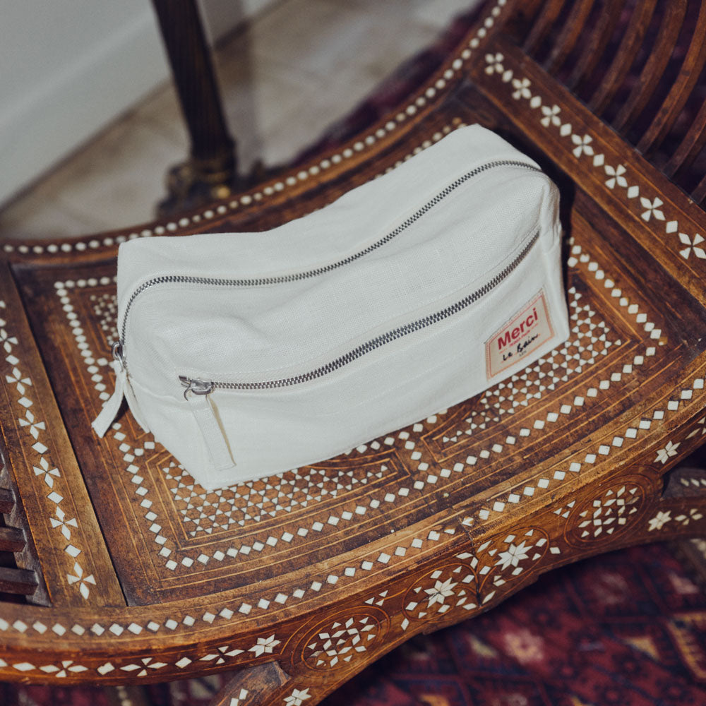 Trousse de toilette - Blanc Coquillage