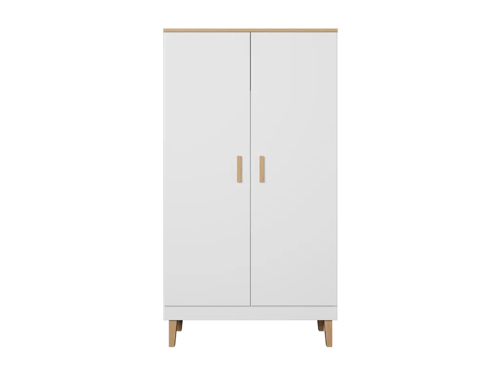 Armario de 2 puertas Biocasahogar en blanco elegante YC2906085