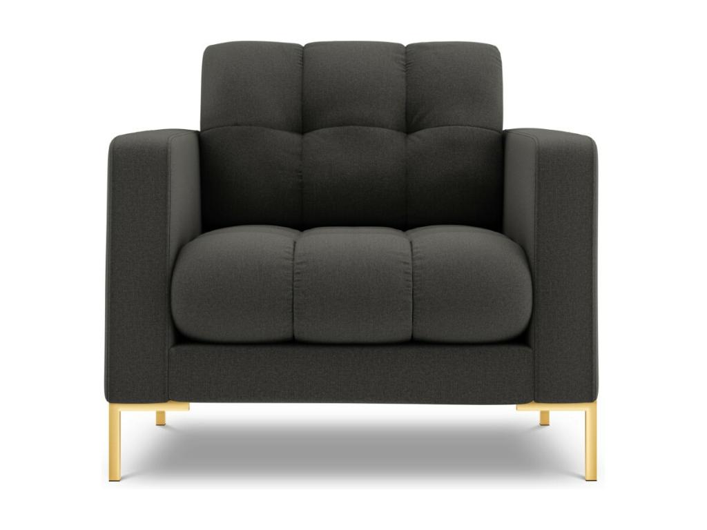 Sillón Luzssnh de tejido estructural gris oscuro - 87x92x75cm