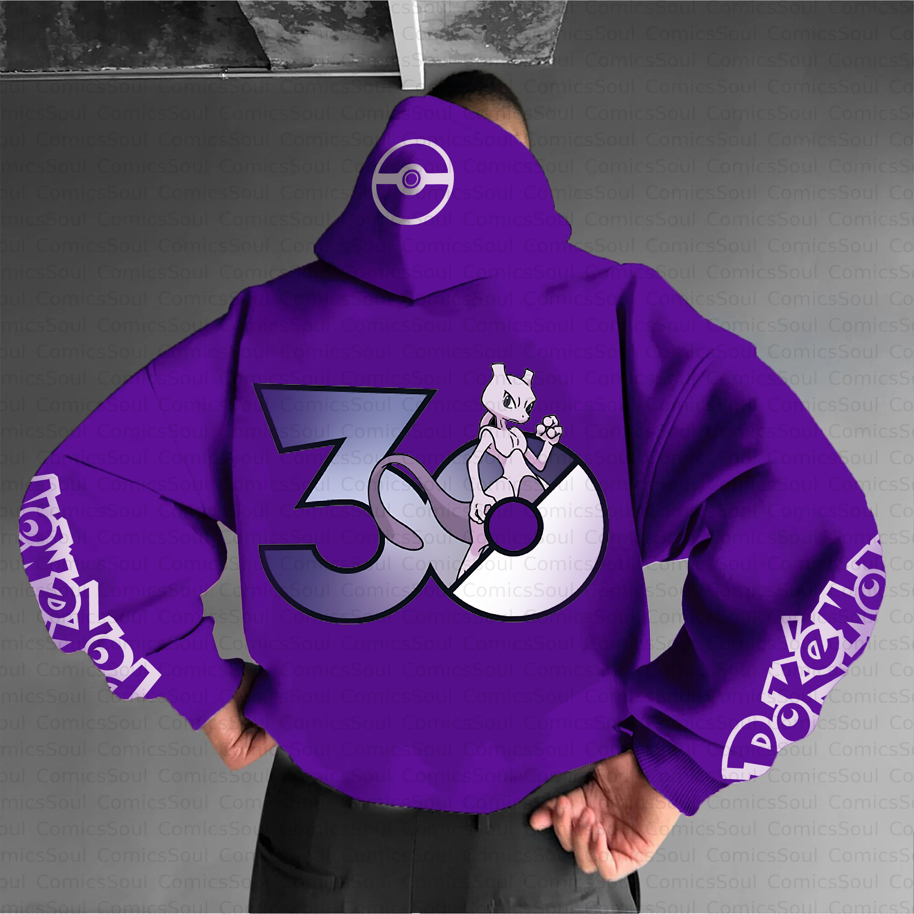 Unisex Anime Inspired Vintage Plush Hoodie