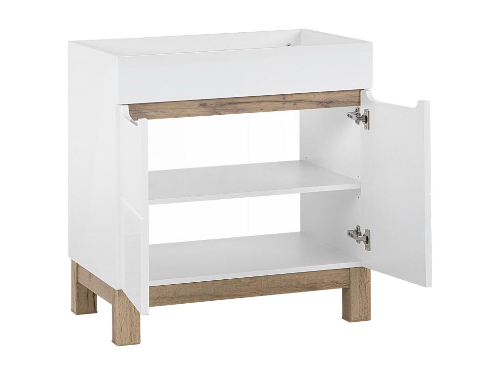 Armario Bajo Lavabos Cozetiq CUW80 2D 80x46x84 Blanco