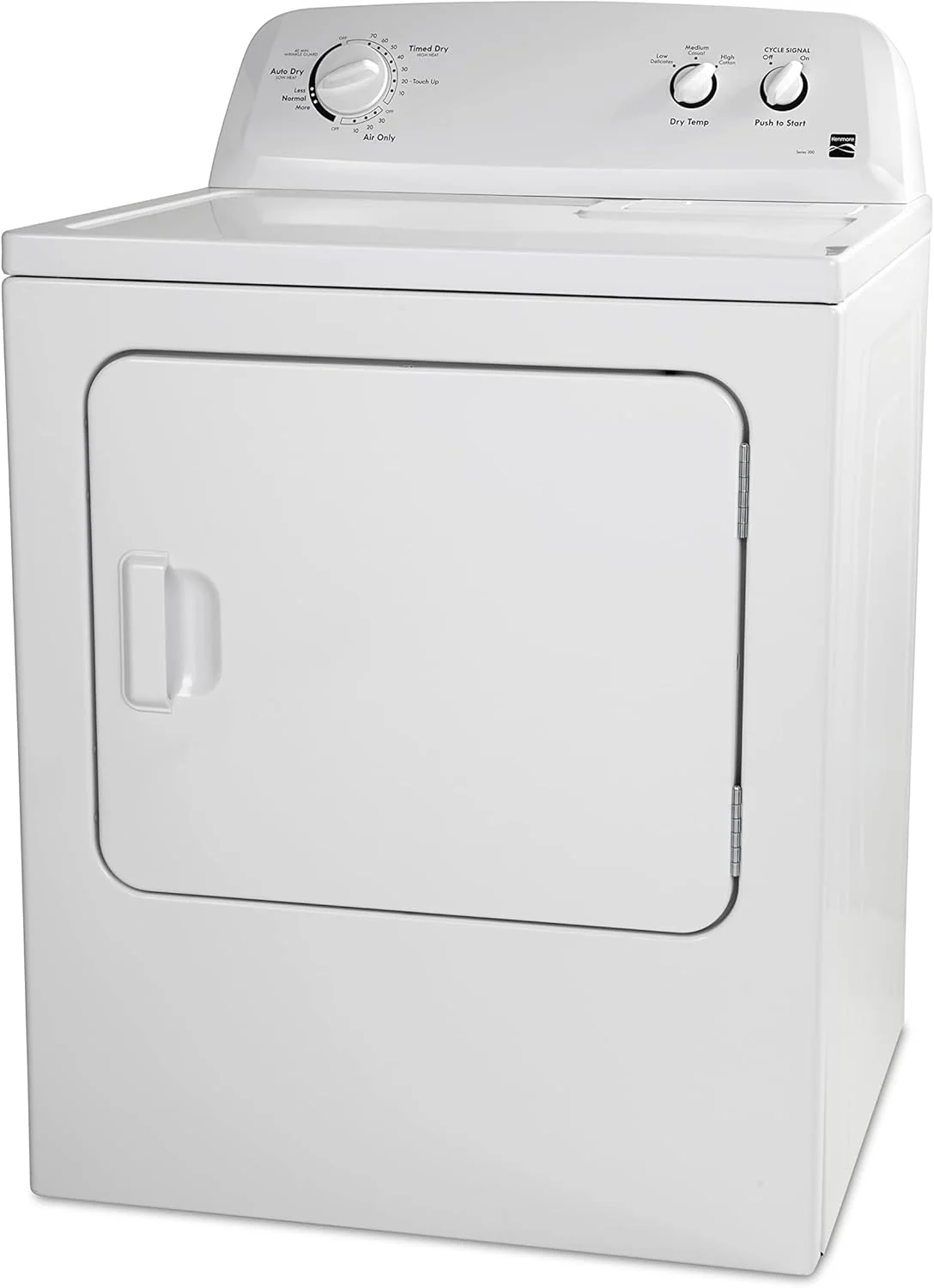 Kenmore 29′′ Front Load Electric Dryer with Wrinkle Guard and 7.0 Cubic Ft. Total Capacity, White