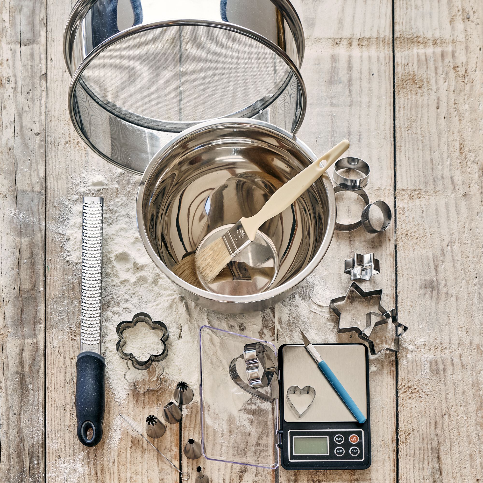 PATISDECOR - Tamis rond en inox D25cm - argenté