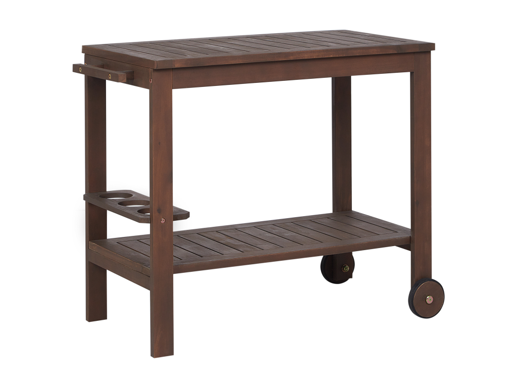 Carrito de cocina SASSARI Madera oscura