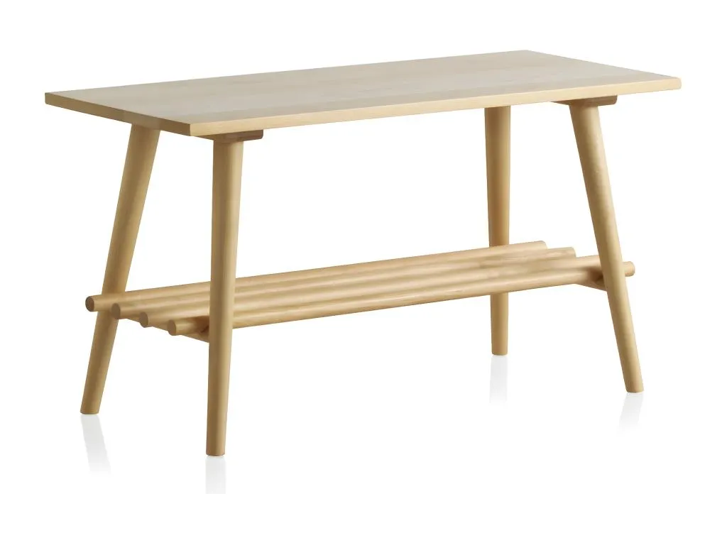 Banco de madera natural de abedul acabado artesanal tct3220999