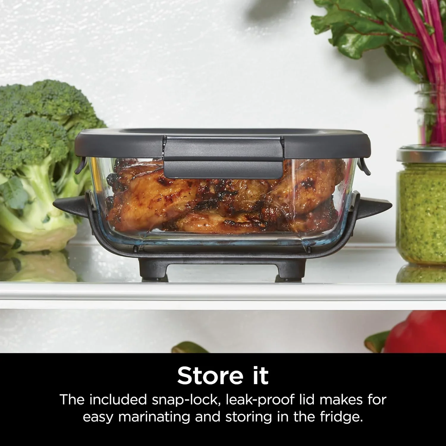 Ninja Crispi 4-in-1 Portable Glass Air Fryer Cooking System